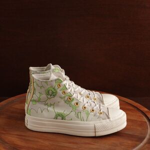 Converse Chuck Taylor Platform High Top Sneakers Womens SZ 8.5 Crafted Florals